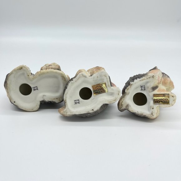 Vintage Homco Yorkshire Terrier Figurines Yorkies With Red Bows - Picture 9 of 9